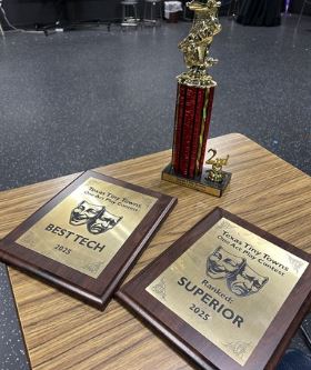 Goodnight Theater won a Superior Rating, 2nd place, and Best Tech for the 2025 - 2026 UIL One-Act Competition