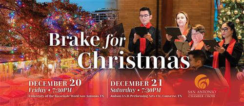 Brake for Christmas 12/20-12/21